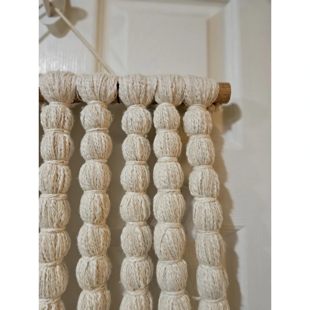 Macrame Wall Hanging Boho Ecru 18